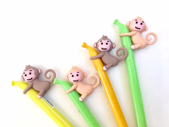 X 22227 MONKEY BANANA GEL PEN-DISCONTINUED