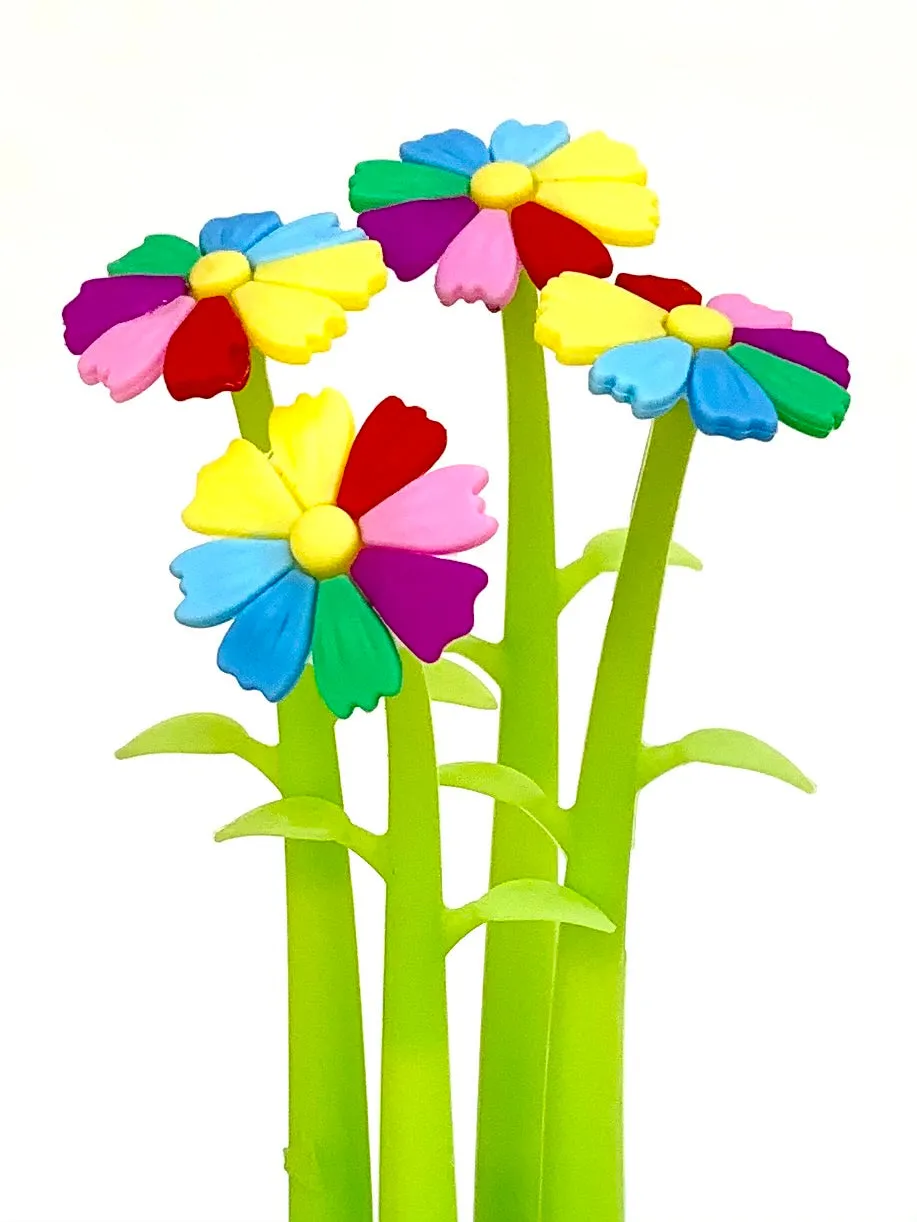 X 22380 LUCKY RAINBOW FLOWER GEL PEN-DISCONTINUED