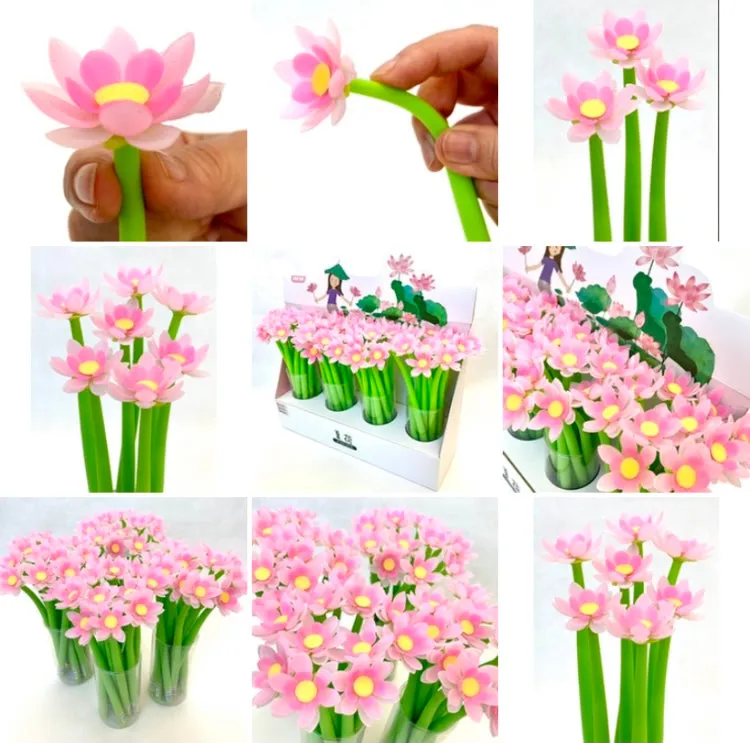 X 22416 LOTUS FLOWER GEL PEN-DISCONTINUED