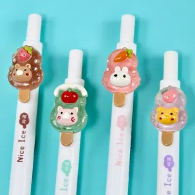 X 22527 ANIMAL POPSICLE RETRACTABLE GEL PEN-DISCONTINUED