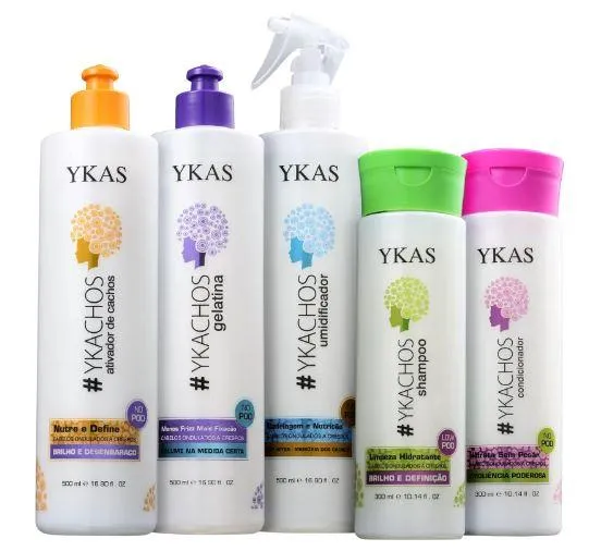 #Ykachos Wavy Curly Hair Moisturizing Shine Treatment Kit 5 Products - Ykas